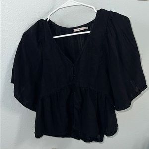 Francescas Black Blouse